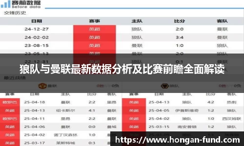 狼队与曼联最新数据分析及比赛前瞻全面解读